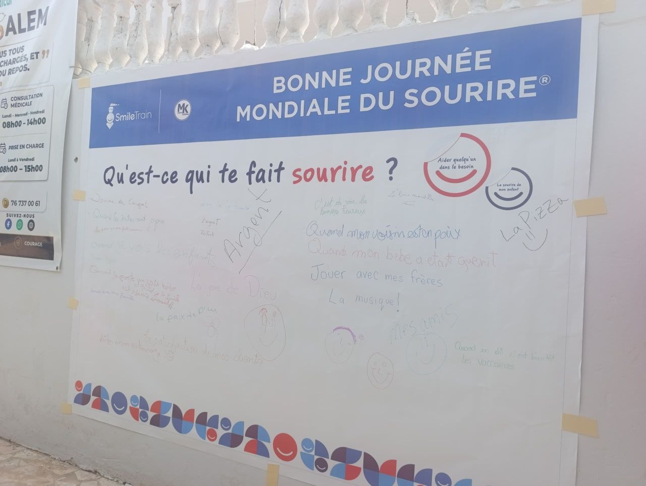Smile Wall de la Journée mondiale du sourire 2026 à Thiès